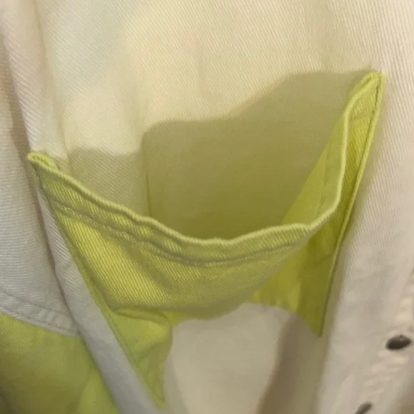 POL NWOT Cream and Yellow Button-Up Shirt size two xl so cute 🥰 - Picture 5 of 7